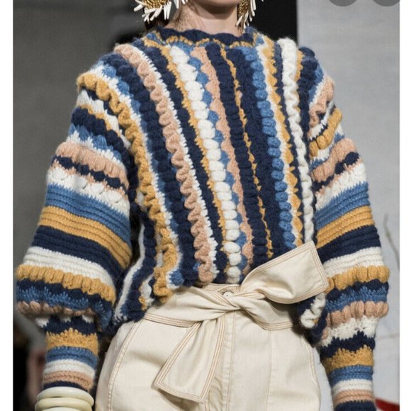 Ulla Johnson alpaca multicolor Agostina pullover sweater - Picture 3 of 10